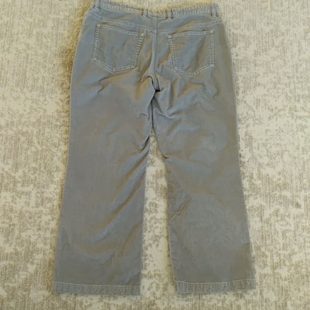 Eddie Bauer Corduroy Bootcut Fit Pants 16 Gray Grey - Picture 7 of 15